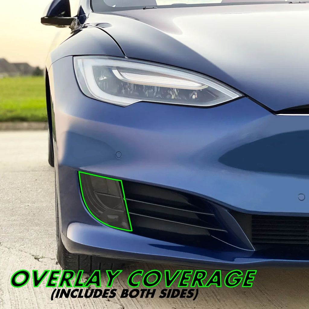 2012-2021 Tesla Model S | Fog Light PreCut Tint Overlays