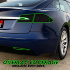 2012-2021 Tesla Model S | Tail Light PreCut Tint Overlays