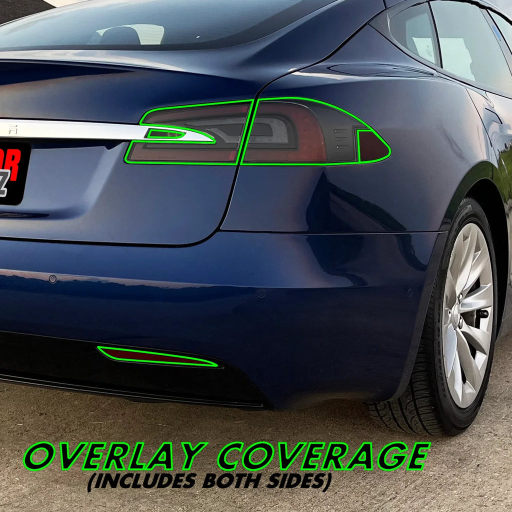 2012-2021 Tesla Model S | Tail Light PreCut Tint Overlays