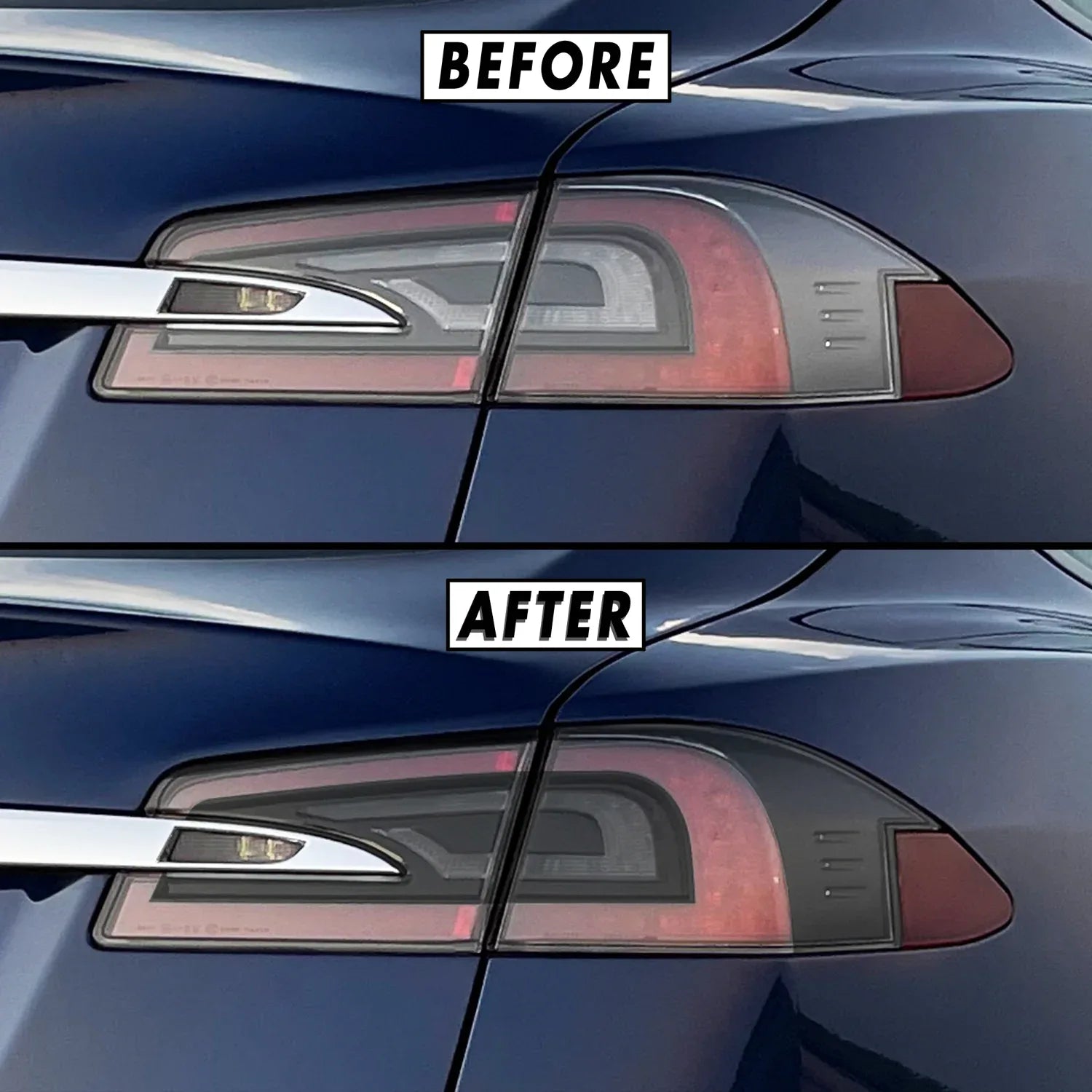 2012-2021 Tesla Model S | Tail Light Cutout PreCut Tint Overlays