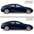 2012-2022 Tesla Model S | Window Trim + All Side Trim Chrome Delete PreCut Vinyl Wrap