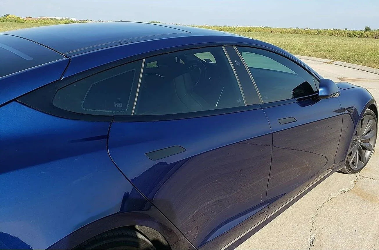 2012-2022 Tesla Model S | Window Trim + All Side Trim Chrome Delete PreCut Vinyl Wrap