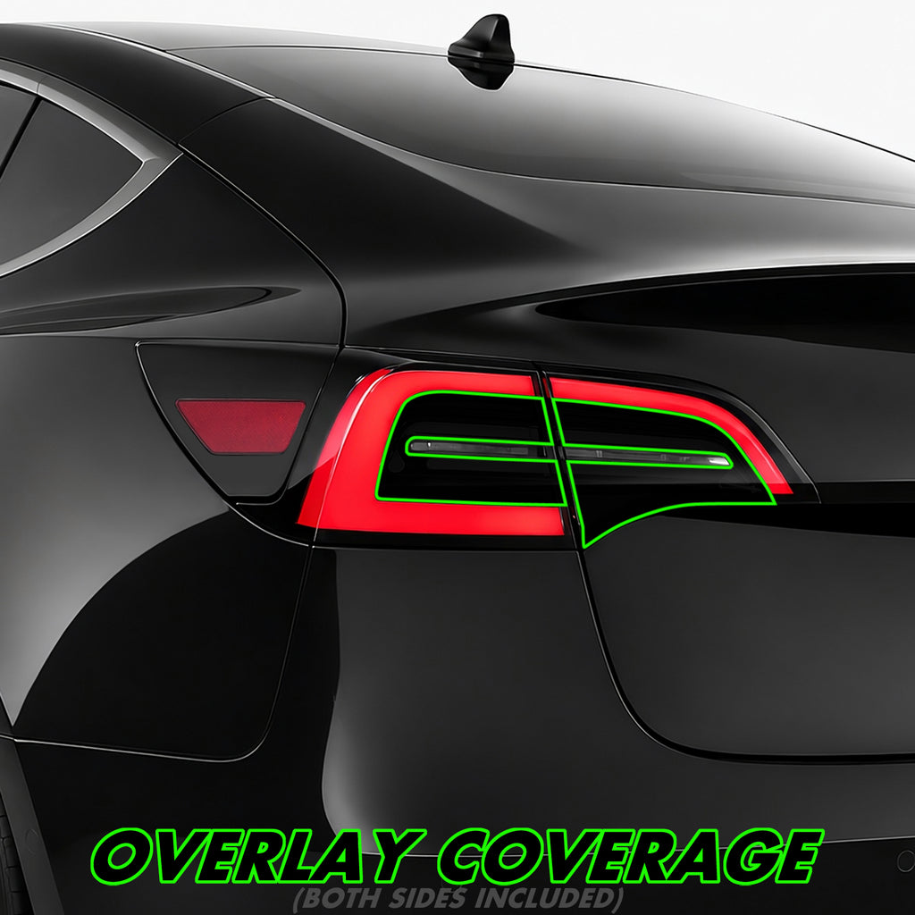 2020-2025 Tesla Model Y | Turn Signal & Reverse Light Cutout PreCut Tint Overlays
