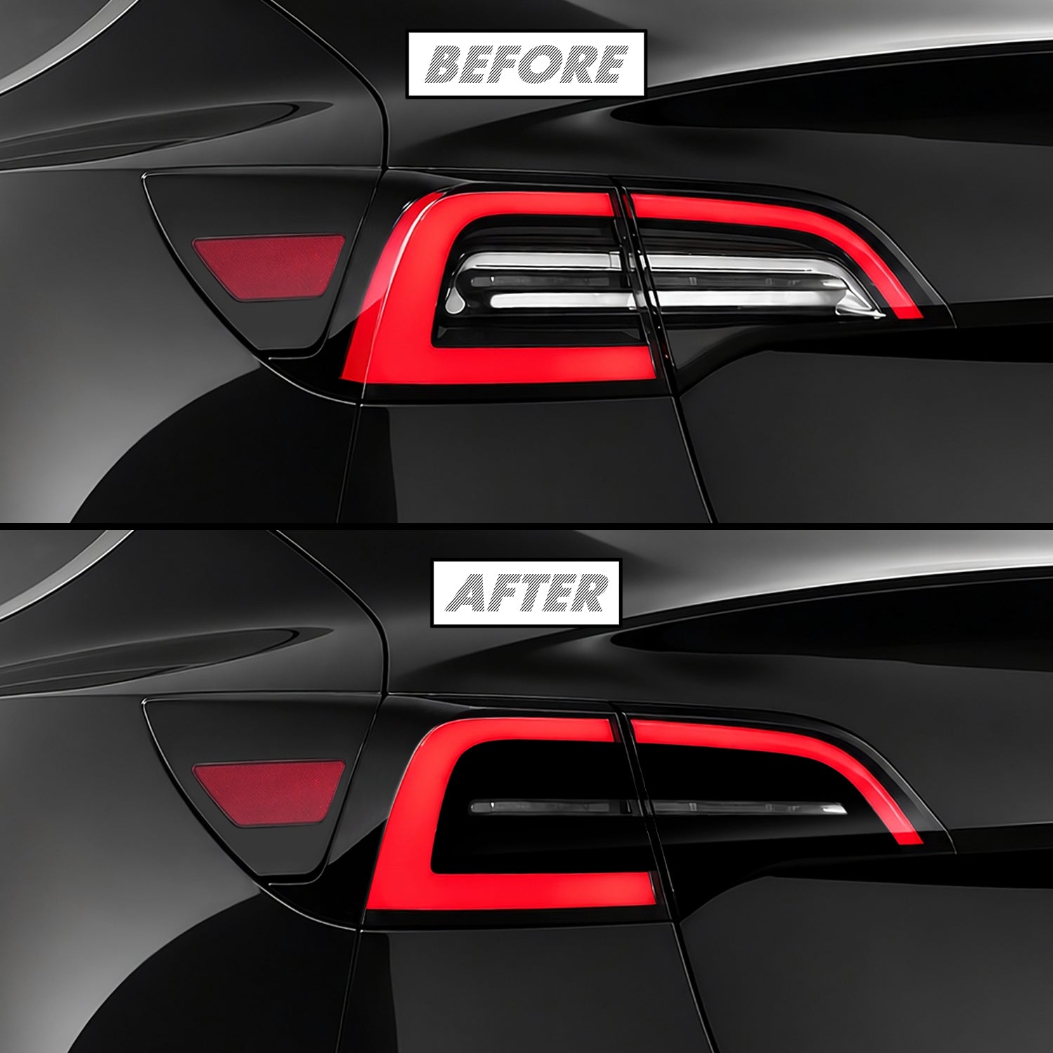 2020-2025 Tesla Model Y | Turn Signal & Reverse Light Cutout PreCut Tint Overlays