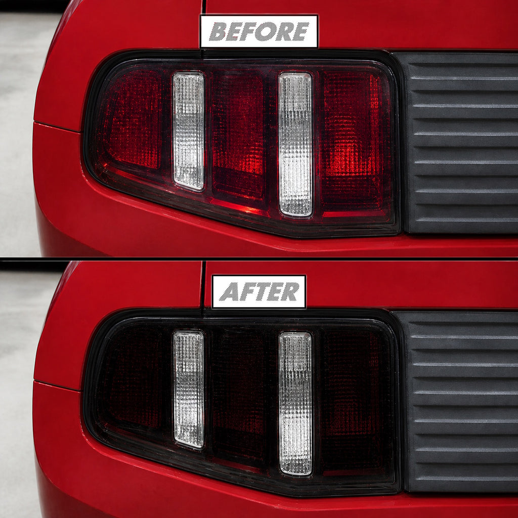 2010-2012 Ford Mustang | Tail Light Cutout PreCut Tint Overlays