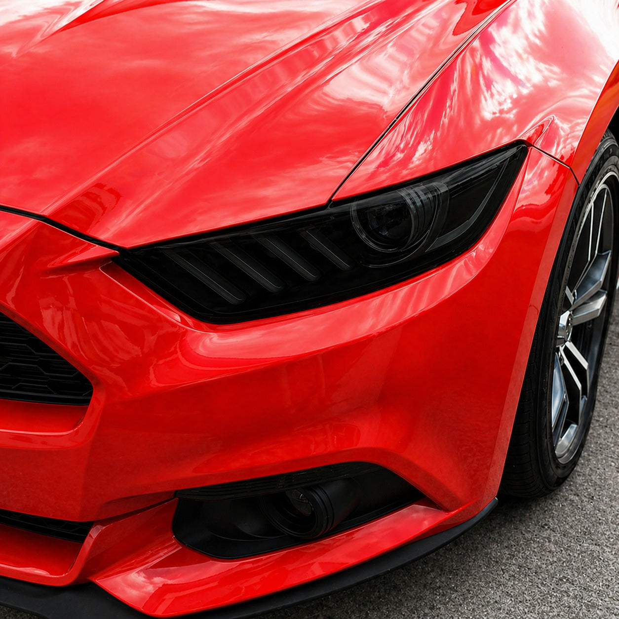 2015-2017 Ford Mustang | Headlight PreCut Tint Overlays