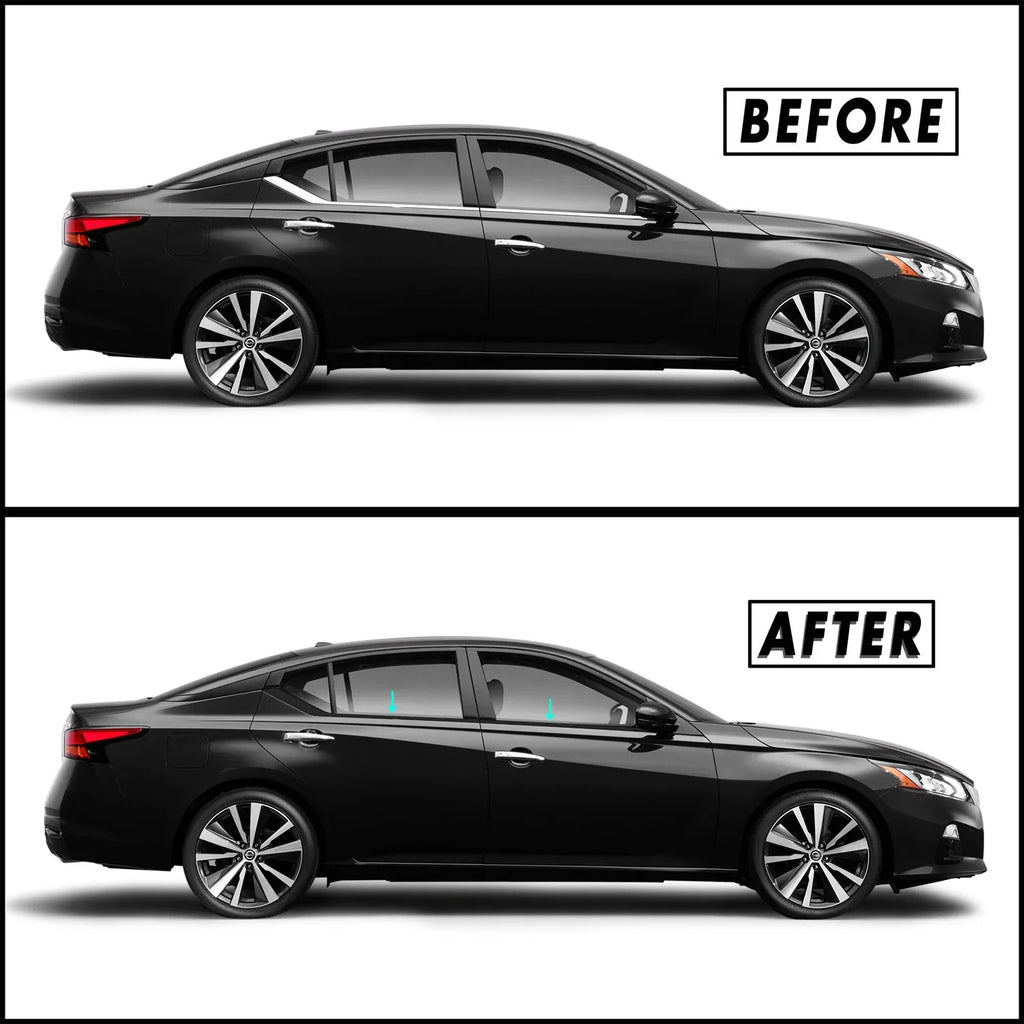 2019-2022 Nissan Altima | Window Trim Chrome Delete PreCut Vinyl Wrap