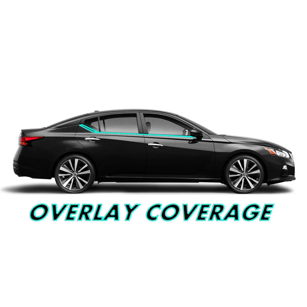 2019-2022 Nissan Altima | Window Trim Chrome Delete PreCut Vinyl Wrap
