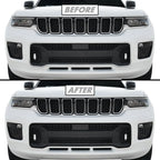 2022-2025 Jeep Grand Cherokee | Lower Grill Trim Chrome Delete PreCut Vinyl Wrap