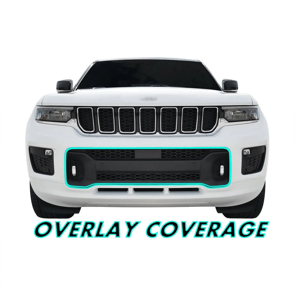 2022-2025 Jeep Grand Cherokee | Lower Grill Trim Chrome Delete PreCut Vinyl Wrap