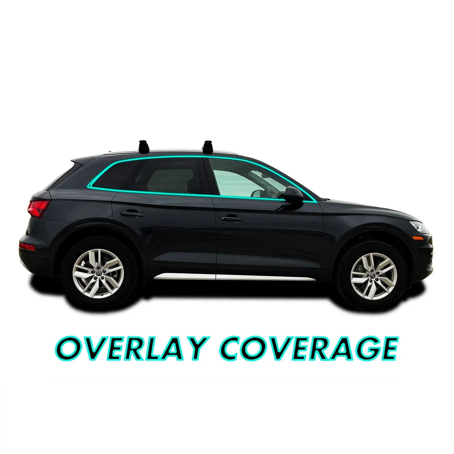 2018-2020 Audi Q5 | Window Trim Chrome Delete PreCut Vinyl Wrap