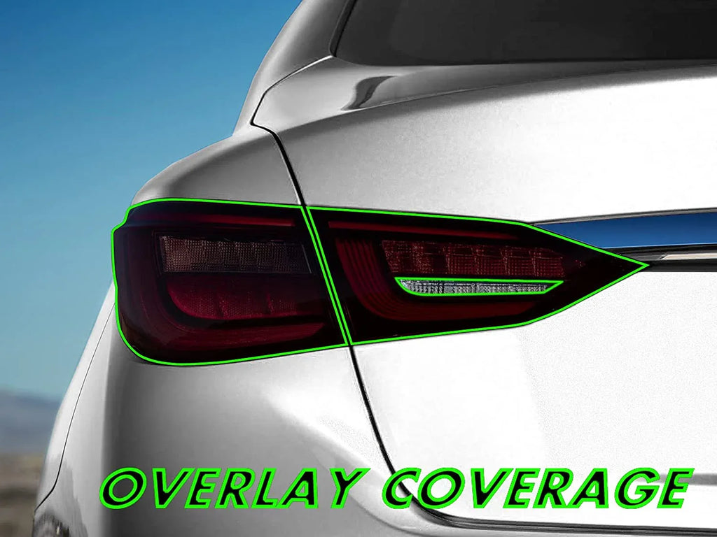 2018-2023 Infiniti Q50 | Tail Light Reverse Cutout PreCut Tint Overlays