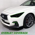 2014-2023 Infiniti Q50 | Headlight PreCut Tint Overlays