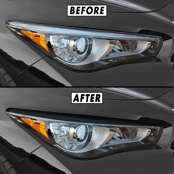 2014-2023 Infiniti Q50 | Headlight Eyelid PreCut Tint Overlays
