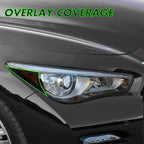 2014-2023 Infiniti Q50 | Headlight Side Marker PreCut Tint Overlays