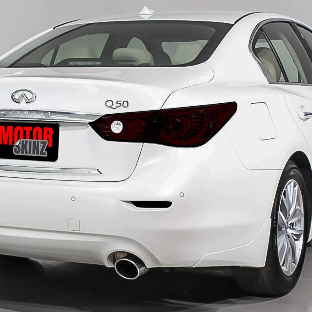 2014-2017 Infiniti Q50 | Tail Light Reverse Cutout PreCut Tint Overlays