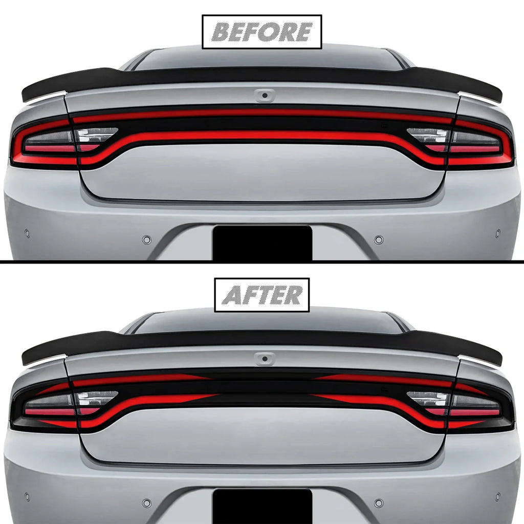 2015-2023 Dodge Charger | Tail Light Race Track PreCut Vinyl Overlays