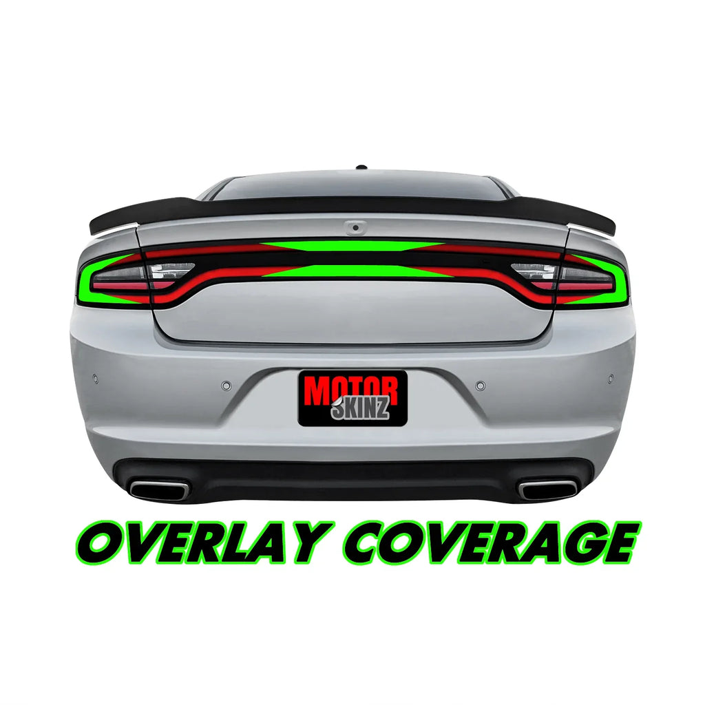 2015-2023 Dodge Charger | Tail Light Race Track PreCut Vinyl Overlays