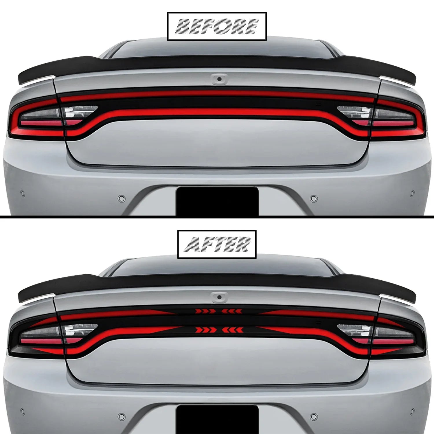 2015-2023 Dodge Charger | Tail Light Race Track PreCut Vinyl Overlays