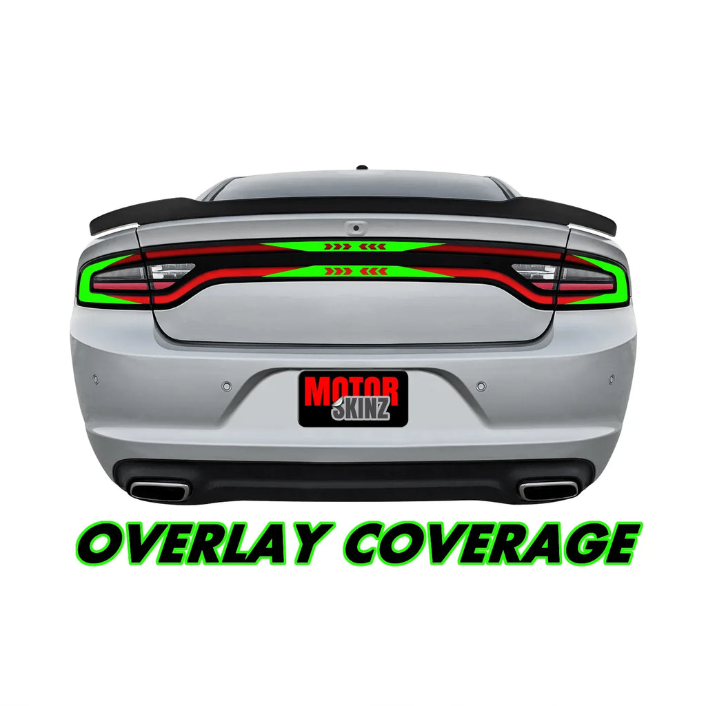2015-2023 Dodge Charger | Tail Light Race Track PreCut Vinyl Overlays