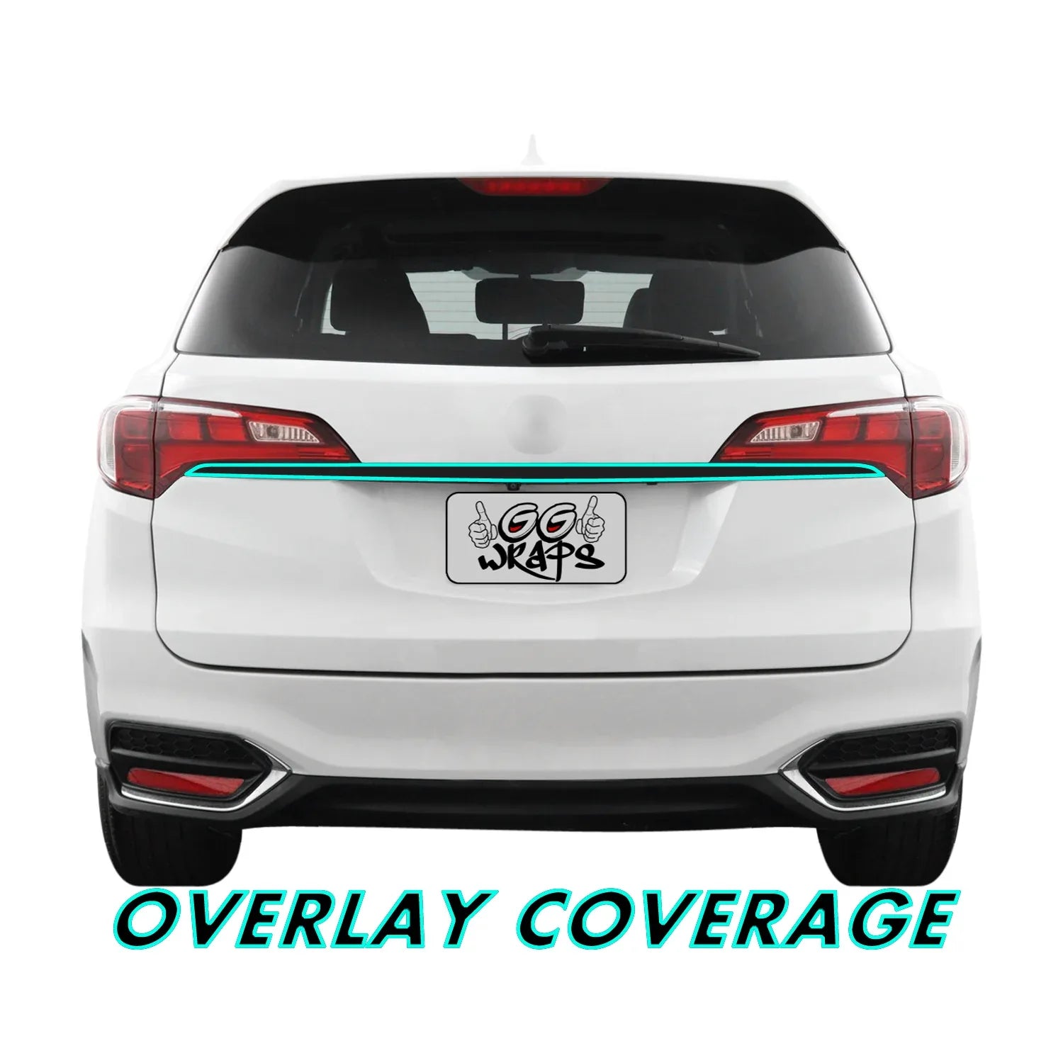 2013-2018 Acura RDX | Tailgate Trim Chrome Delete PreCut Vinyl Wrap