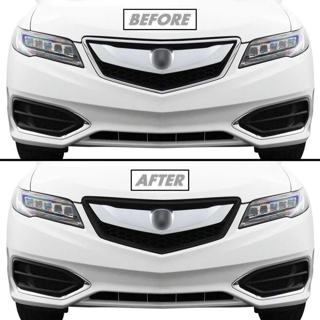 2016-2018 Acura RDX | Front Grill Trim Chrome Delete PreCut Vinyl Wrap