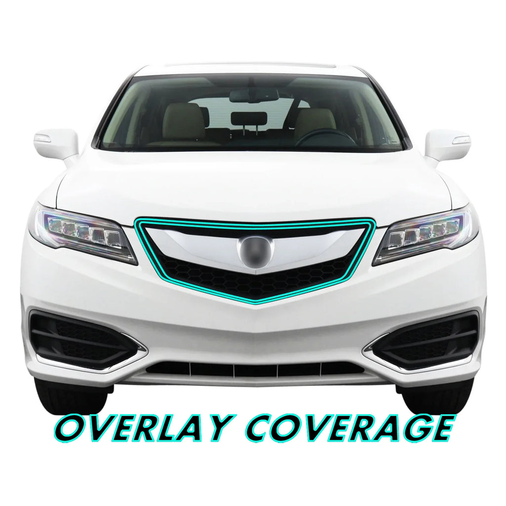 2016-2018 Acura RDX | Front Grill Trim Chrome Delete PreCut Vinyl Wrap
