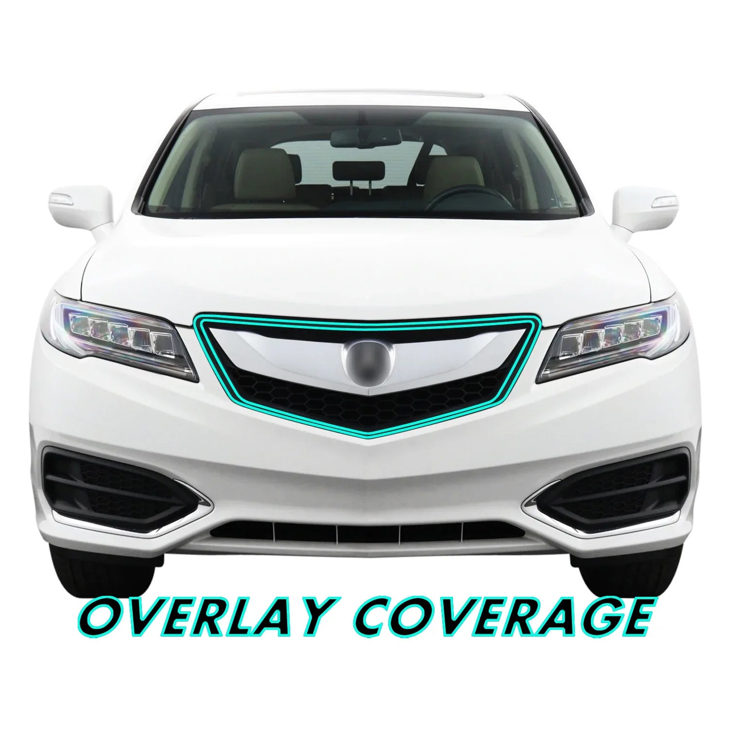 2016-2018 Acura RDX | Front Grill Trim Chrome Delete PreCut Vinyl Wrap