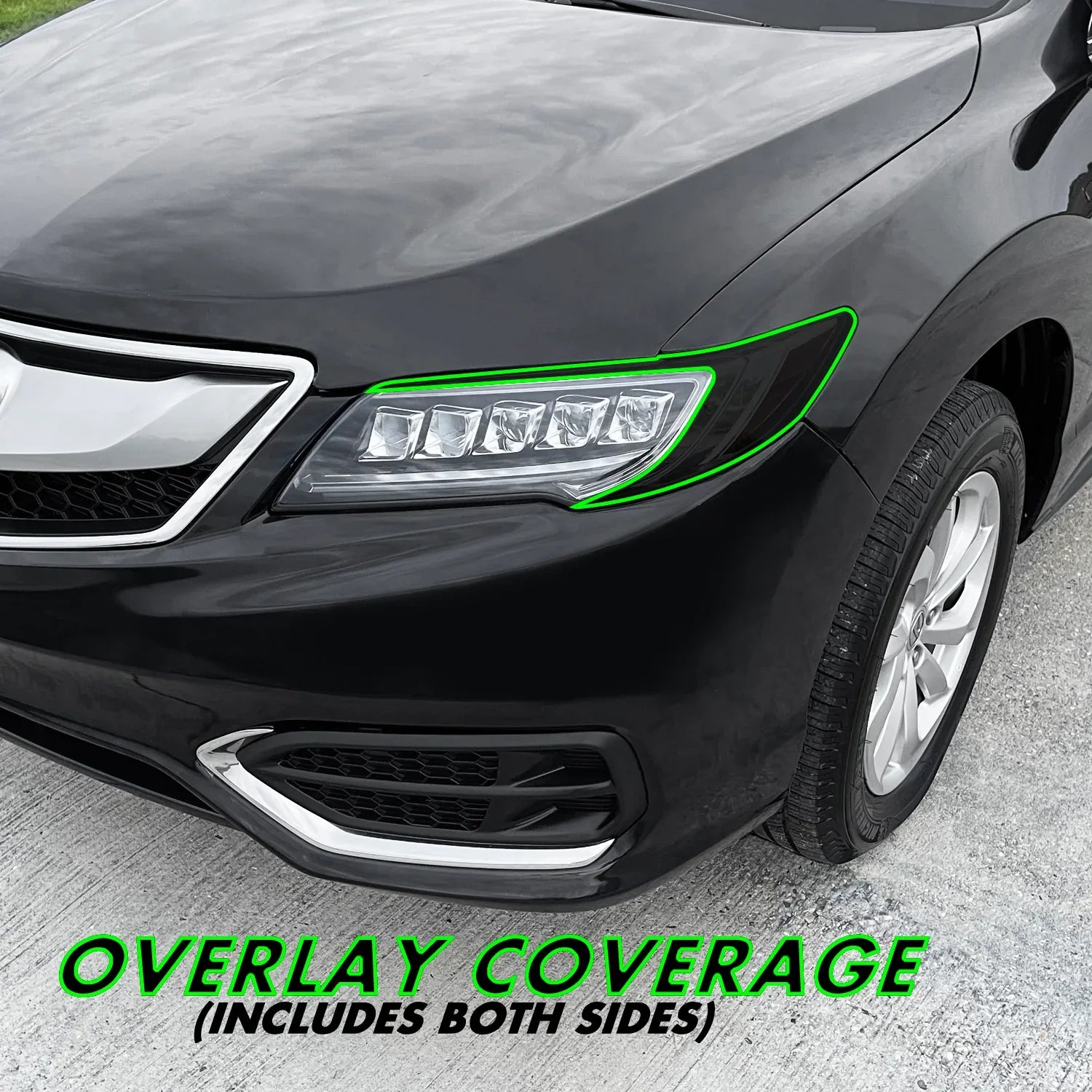 2016-2018 Acura RDX | Headlight Cutout PreCut Tint Overlays