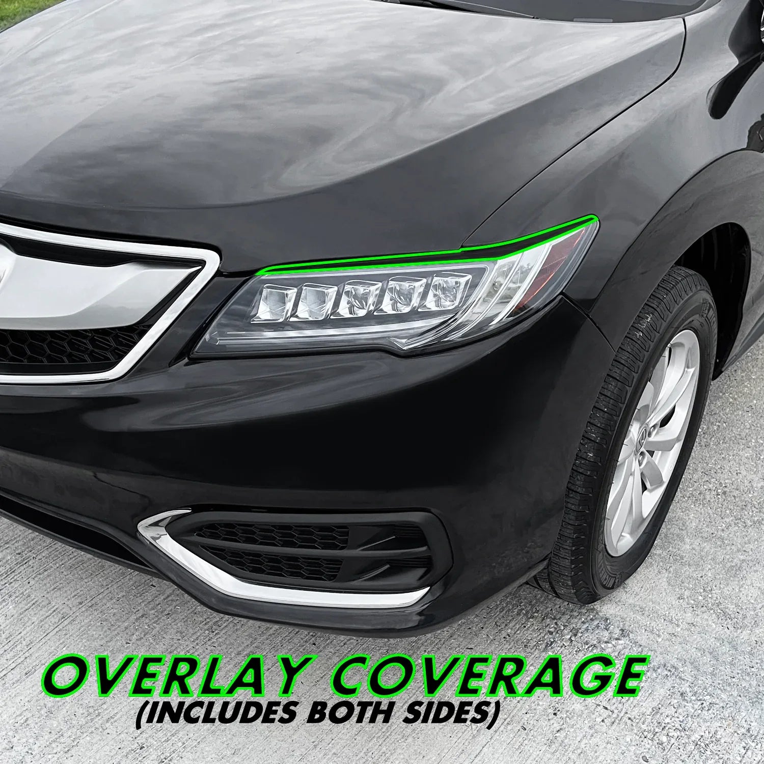 2016-2018 Acura RDX | Headlight Eyelid PreCut Tint Overlays