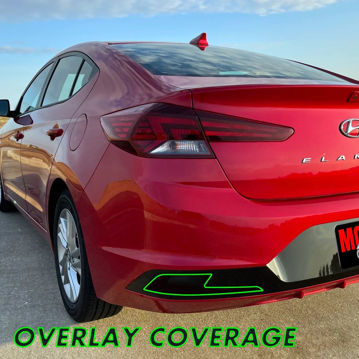 2019-2020 Hyundai Elantra | Reflector & Reverse Light PreCut Tint Overlays