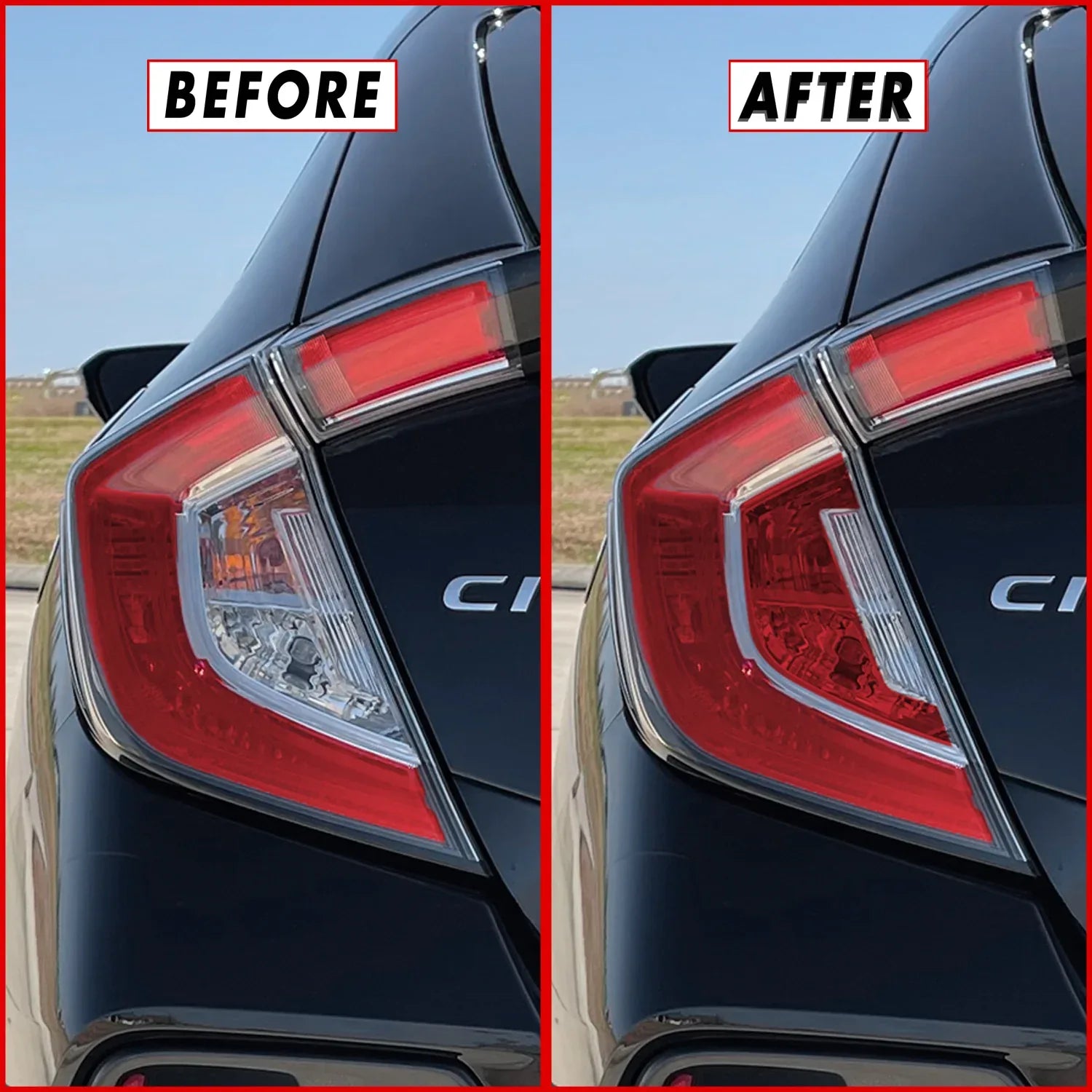 2016-2021 Honda Civic Hatchback | Turn Signal & Reverse Light PreCut Tint Overlays