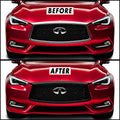 2017-2022 Infiniti Q60 | Front Grill Trim Chrome Delete PreCut Vinyl Wrap