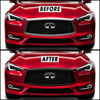 2017-2022 Infiniti Q60 | Front Grill Trim Chrome Delete PreCut Vinyl Wrap
