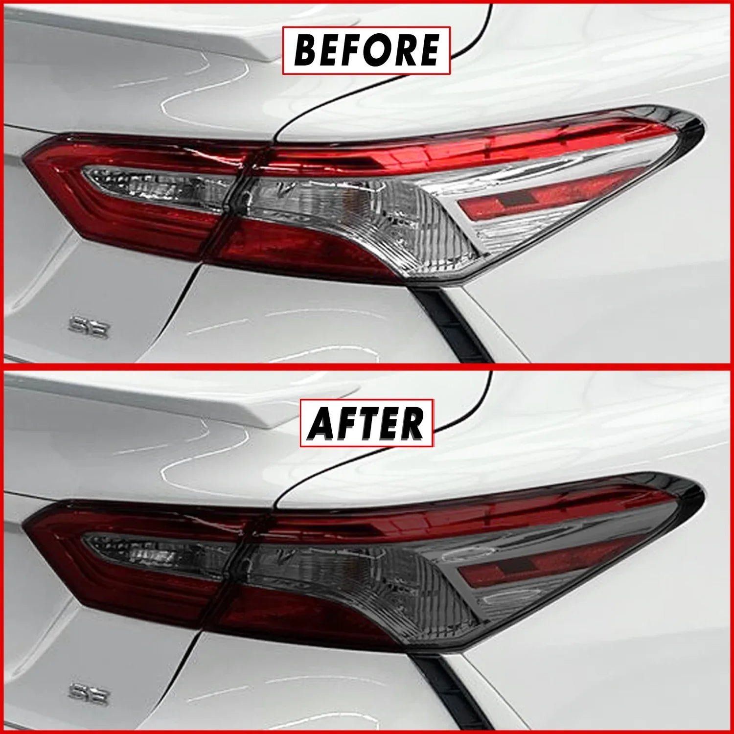2018-2022 Toyota Camry | Tail Light Reverse Cutout PreCut Tint Overlays