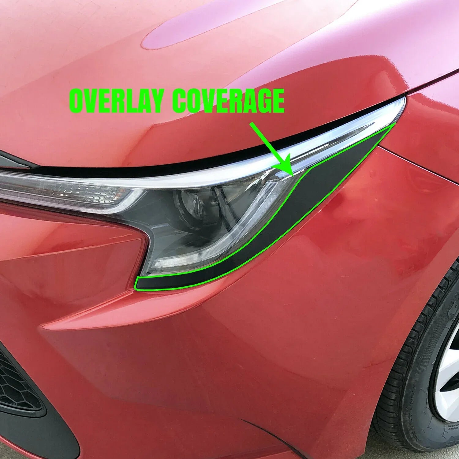 2019-2022 Toyota Corolla | Headlight Side Marker PreCut Tint Overlays