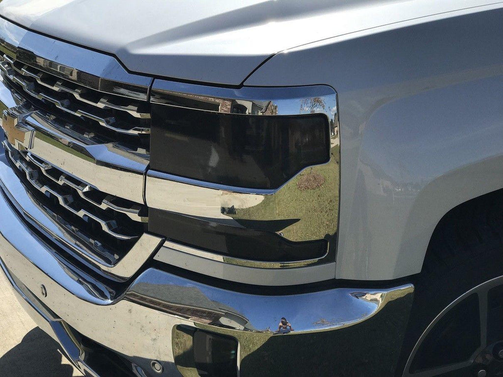 2016-2018 Chevrolet Silverado 1500 | Headlight PreCut Tint Overlays
