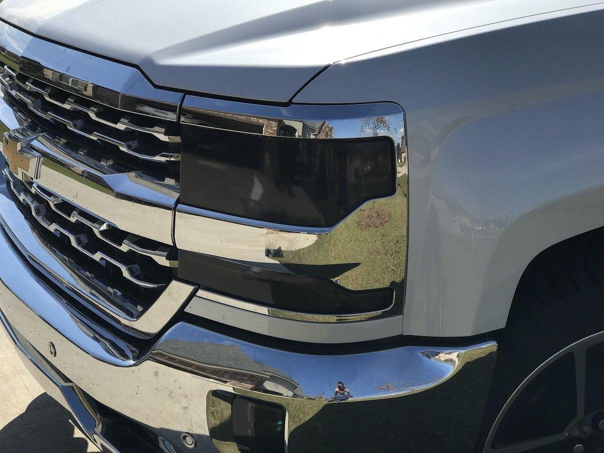 2016-2018 Chevrolet Silverado 1500 | Headlight PreCut Tint Overlays