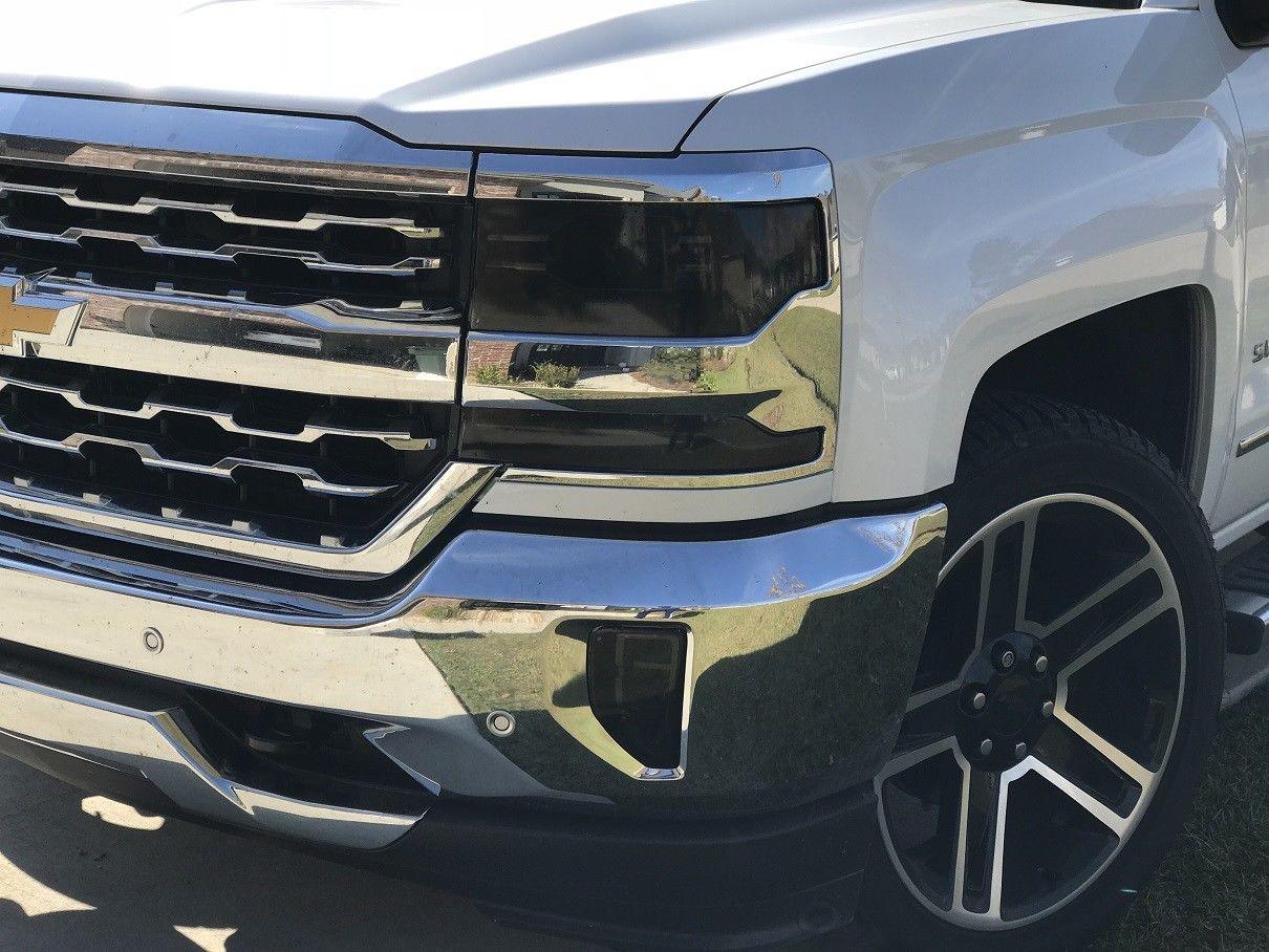 2016-2018 Chevrolet Silverado 1500 | Headlight PreCut Tint Overlays
