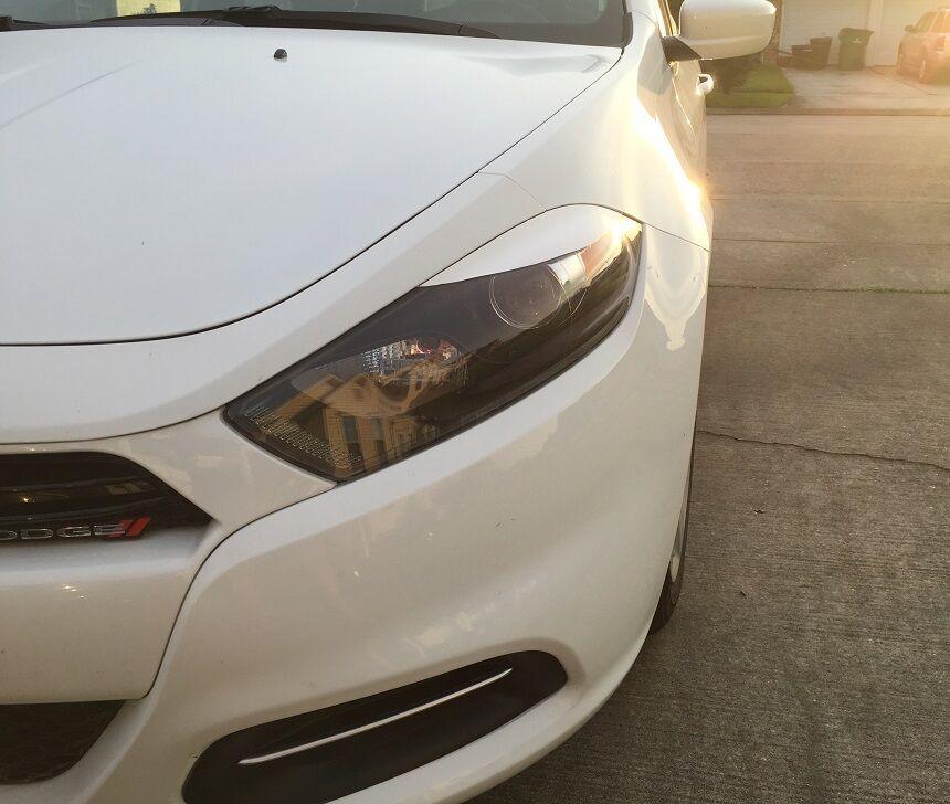 2013-2016 Dodge Dart | Headlight Eyelid PreCut Vinyl Overlays