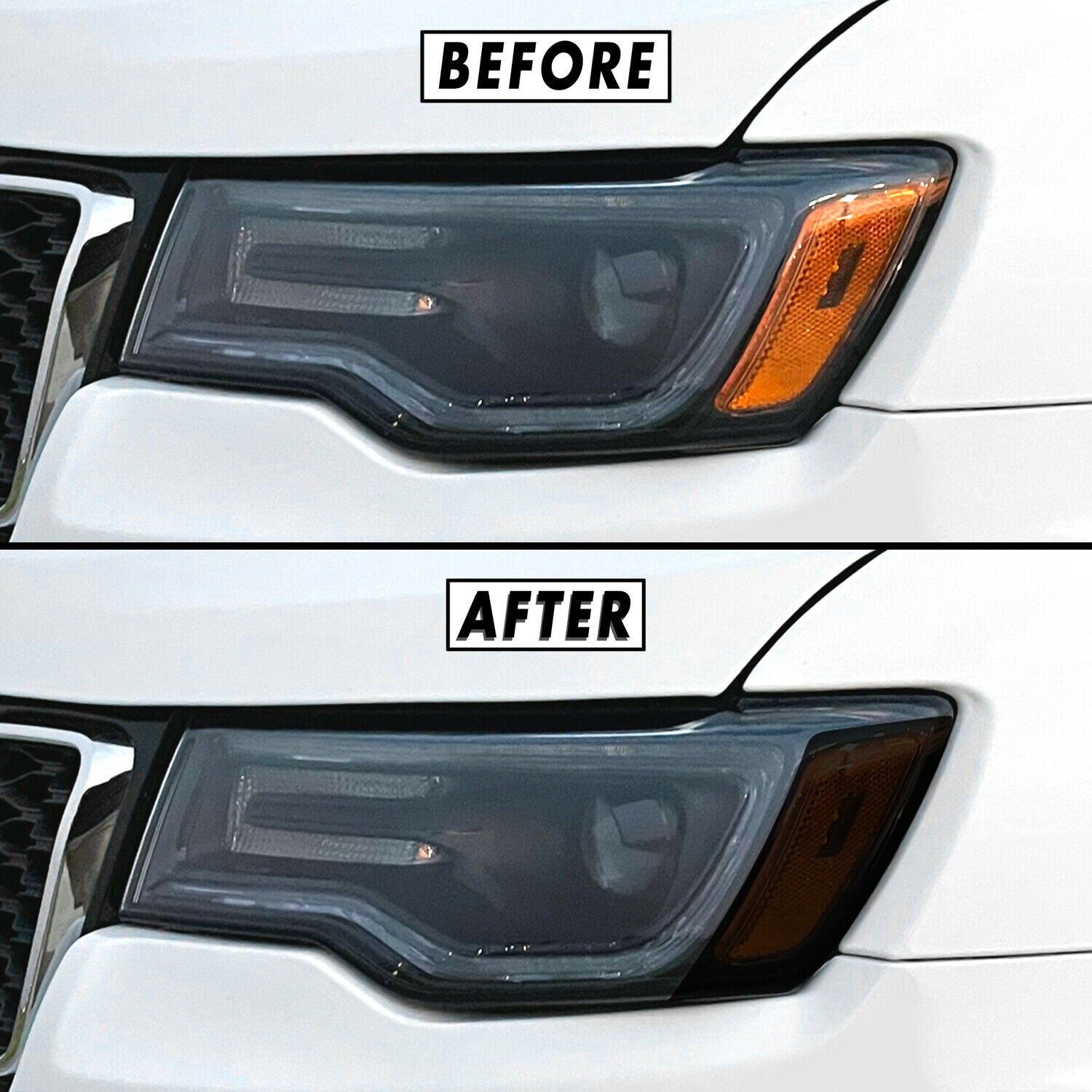 2014-2021 Jeep Grand Cherokee | Headlight Side Marker PreCut Tint