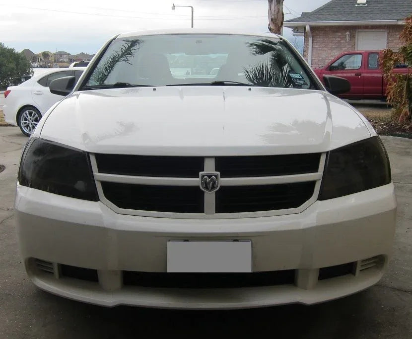 2008-2014 Dodge Avenger | Headlight PreCut Tint Overlays