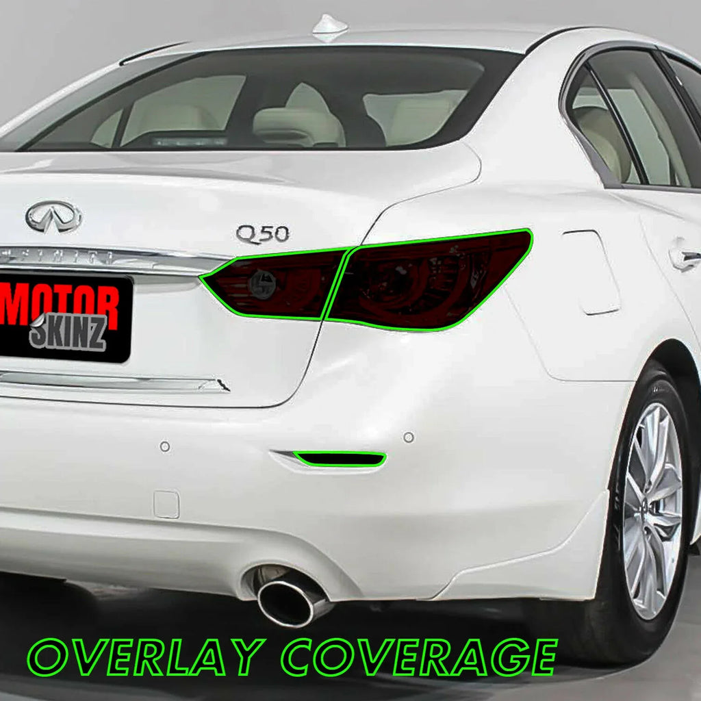 2014-2017 Infiniti Q50 | Tail Light PreCut Tint Overlays