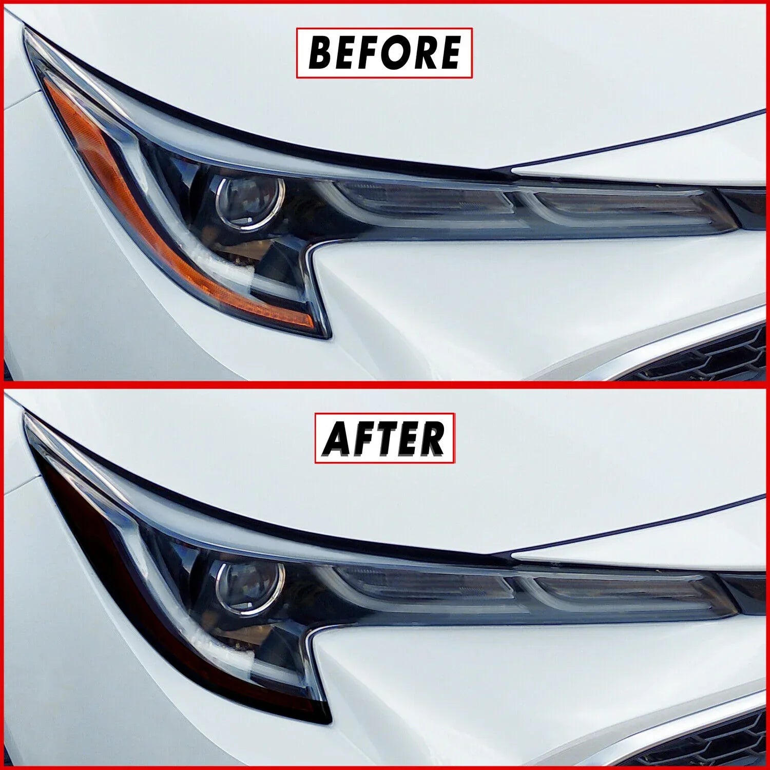 2019-2022 Toyota Corolla | Headlight Side Marker PreCut Tint Overlays