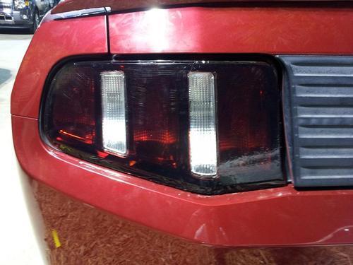 2010-2012 Ford Mustang | Tail Light Cutout PreCut Tint Overlays