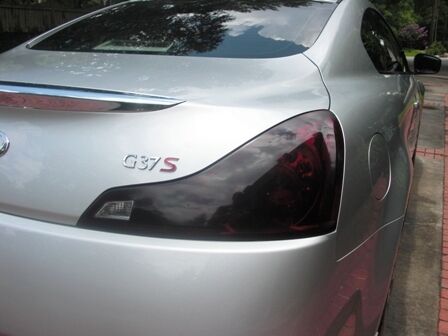 2008-2013 Infinti G37 Coupe | Tail Light Reverse Cutout PreCut Tint Overlays