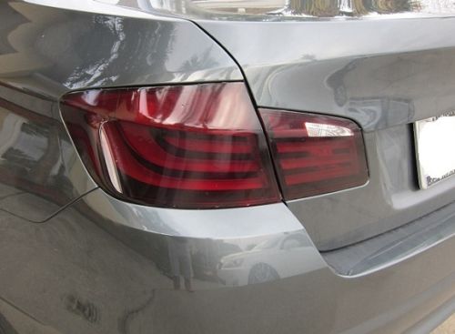 2011-2014 BMW 5 Series F10 | Tail Light Reverse Cutout PreCut Tint Overlays