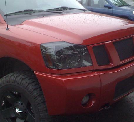 2004-2015 Nissan Titan | Headlight PreCut Tint Overlays