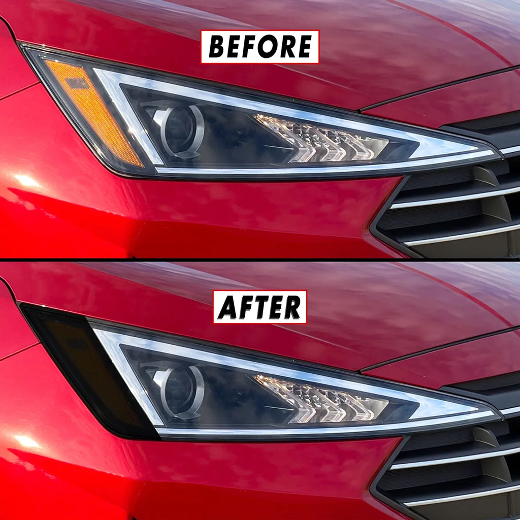 2019-2020 Hyundai Elantra | Headlight Side Marker PreCut Tint Overlays