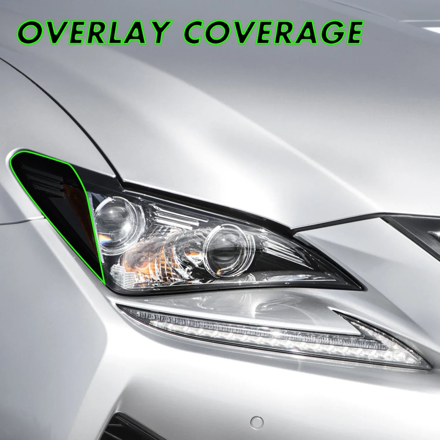 2015-2018 Lexus RC | Headlight Side Marker PreCut Tint Overlays 2015-2018 Lexus RC | Headlight Side Marker PreCut Tint Overlays